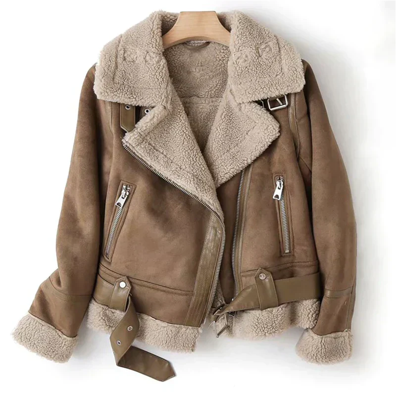 Stylische Damenjacke mit Gürtel Moderner Blazer - IdealeKleiden