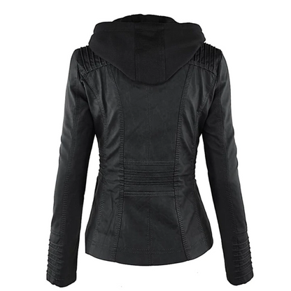 Praktische Damenjacke mit Kapuze - IdealeKleiden