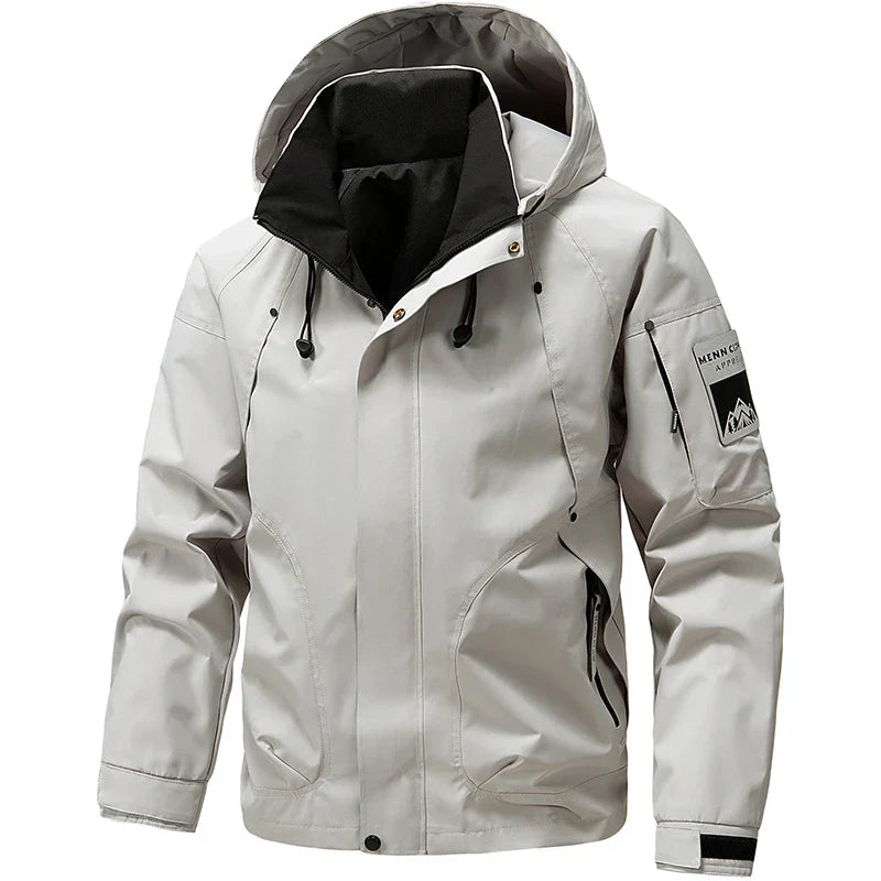 Herren Softshell-Jacke Wasserfest Mit Kapuze