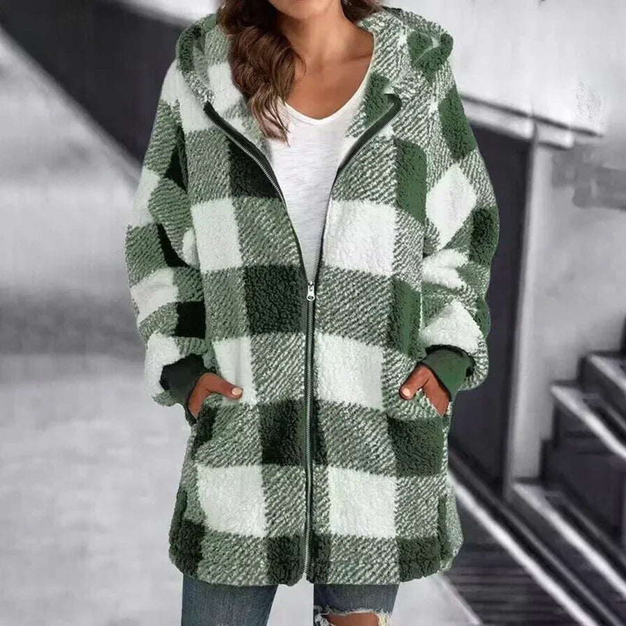 Übergroßer Kapuzenpullover Luxus Fleece - IdealeKleiden