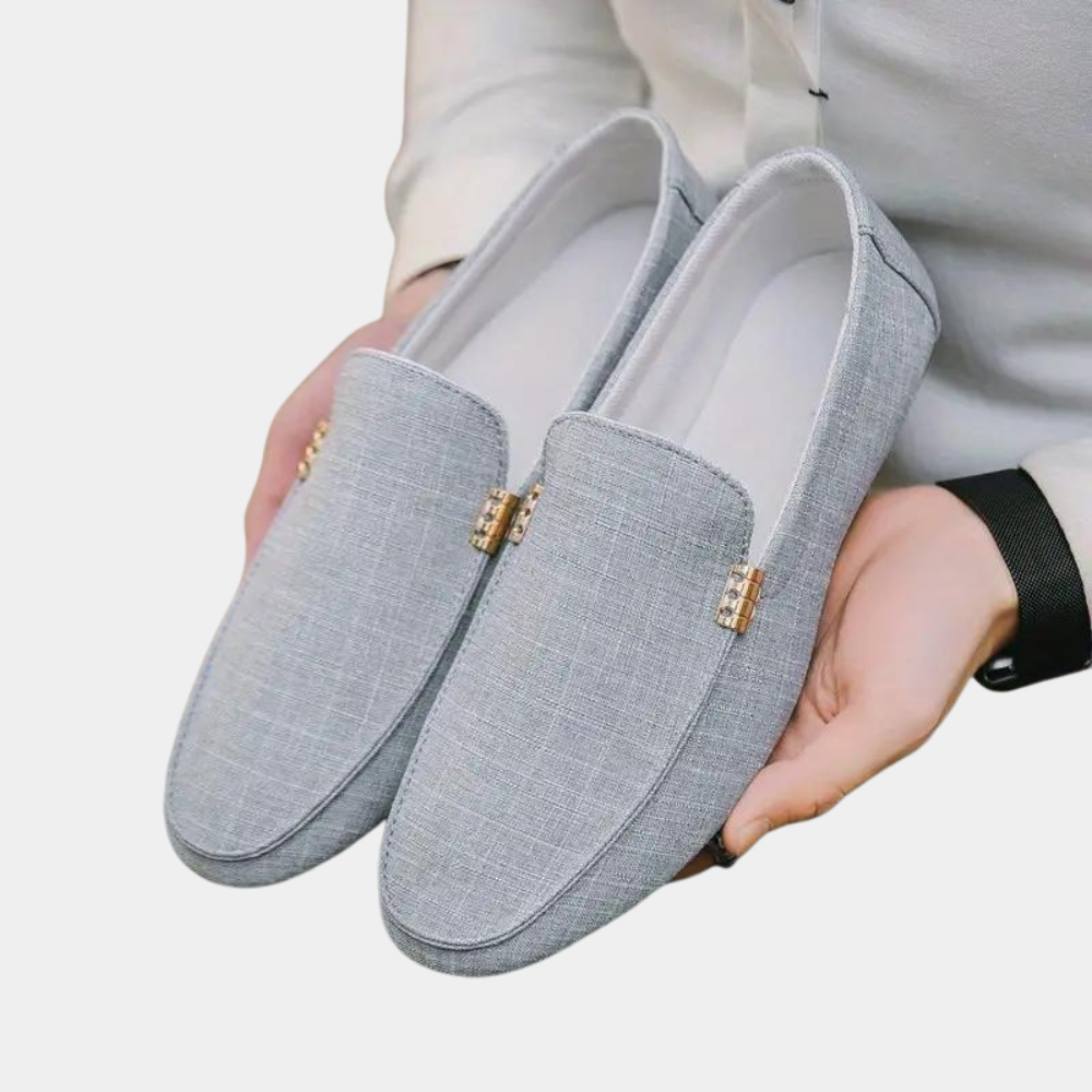Herren Loafer Schuhe Leicht Canvas Sommer