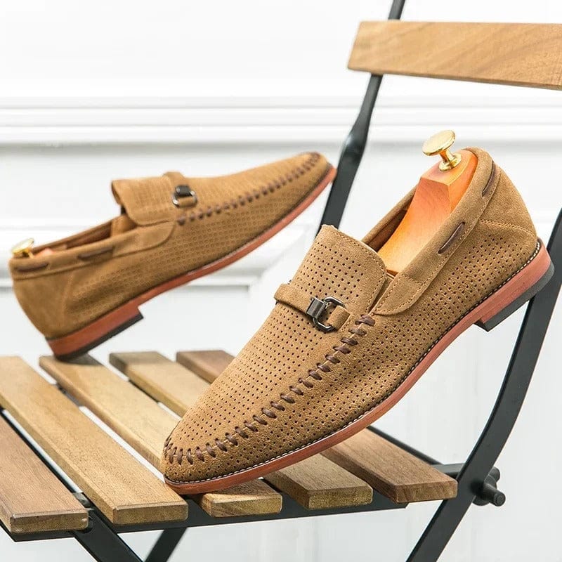 Bequeme Herren Loafer Wildleder Atmungsaktiv