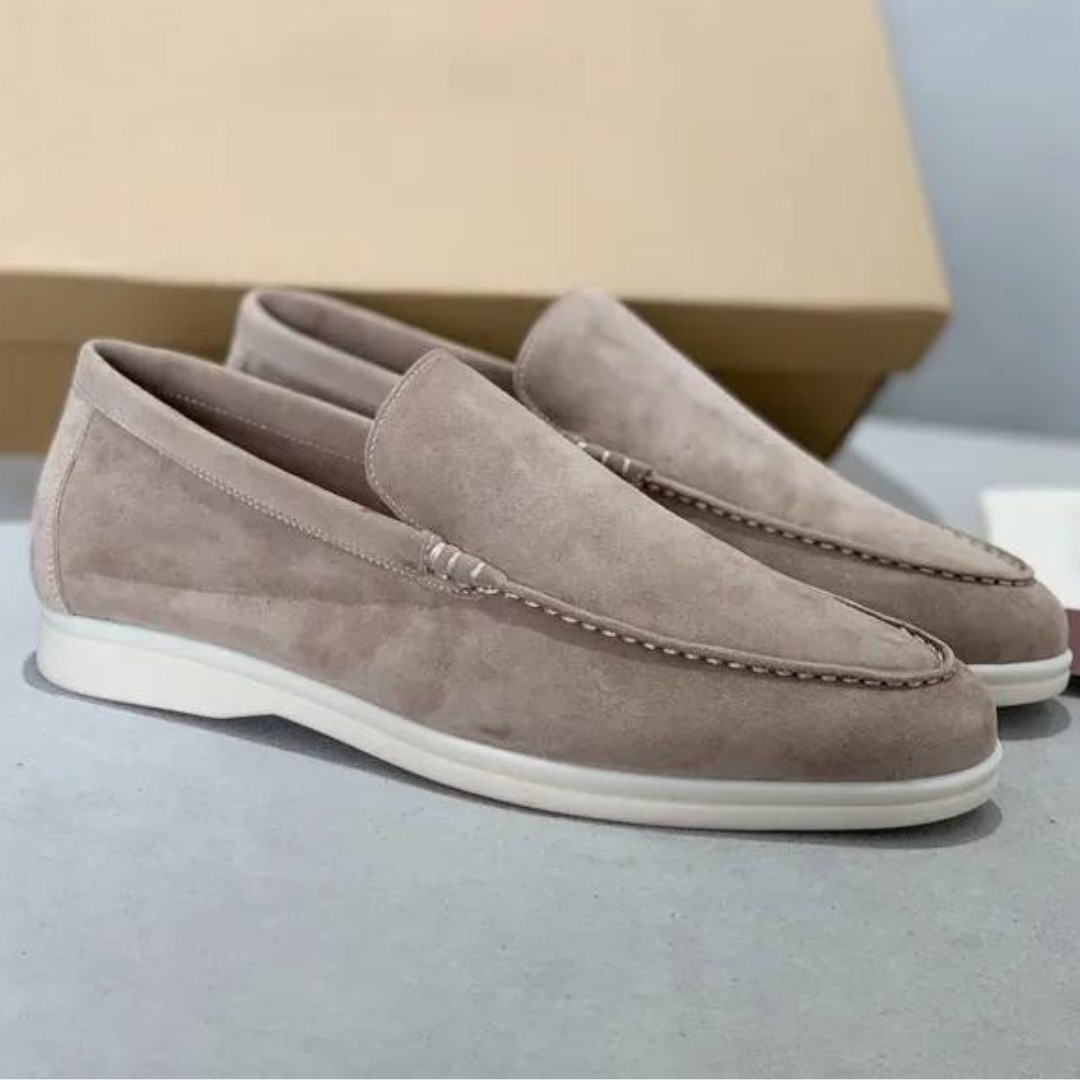 Bequeme Leder Loafer für Herren - IdealeKleiden