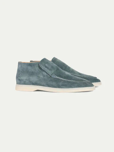 Herren Loafer Wildleder Braun Schnürlos