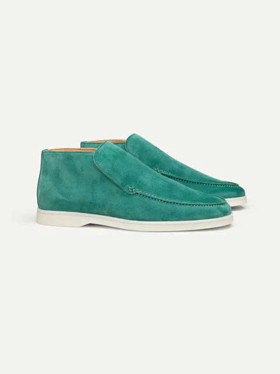 Herren Loafer Wildleder Braun Schnürlos