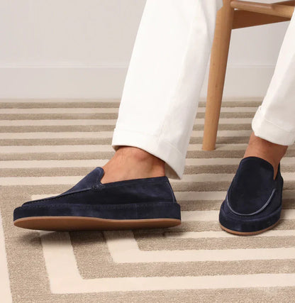 Rutschfeste Herren Slipper Wildleder Optik - IdealeKleiden