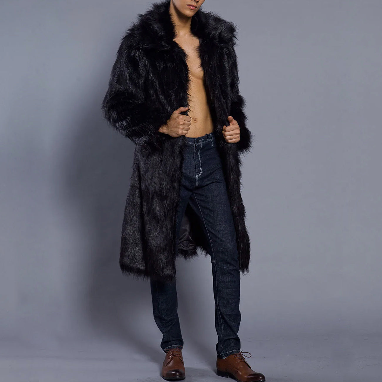 Vitali Winter Pelz-Mantel Luxus Design
