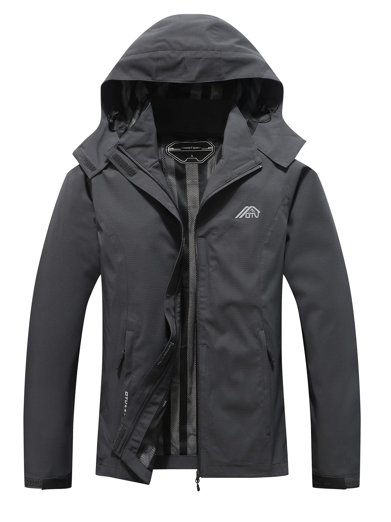 Wasserdichte Outdoorjacke Kapuze Herbst Frühling