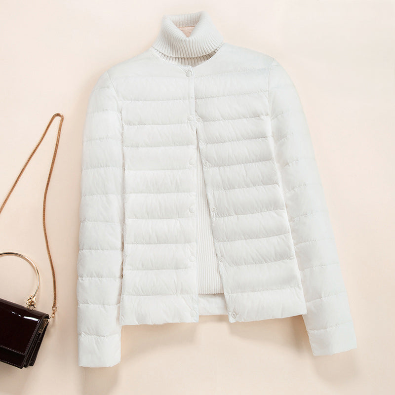 Leicht Gesteppte Daunenjacke Damen
