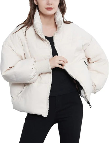 Damen Oversize Pufferjacke Warm