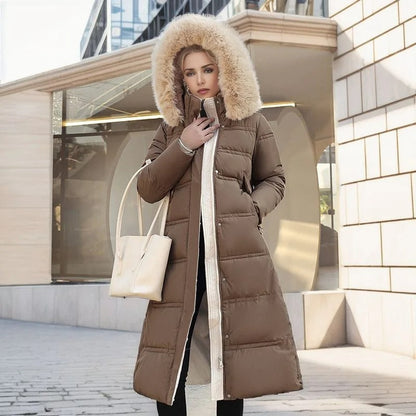 Stylisher Wintermantel Frauen Kunstpelz Elegant - IdealeKleiden
