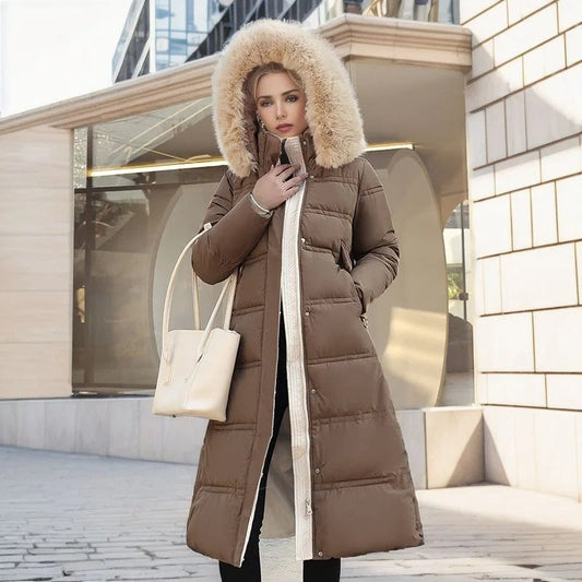 Stylisher Wintermantel Frauen Kunstpelz Elegant - IdealeKleiden