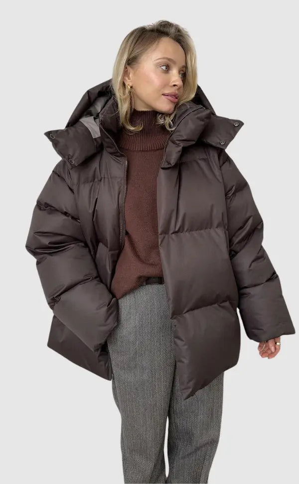 Damen Pufferjacke Warm Leicht Wintermantel