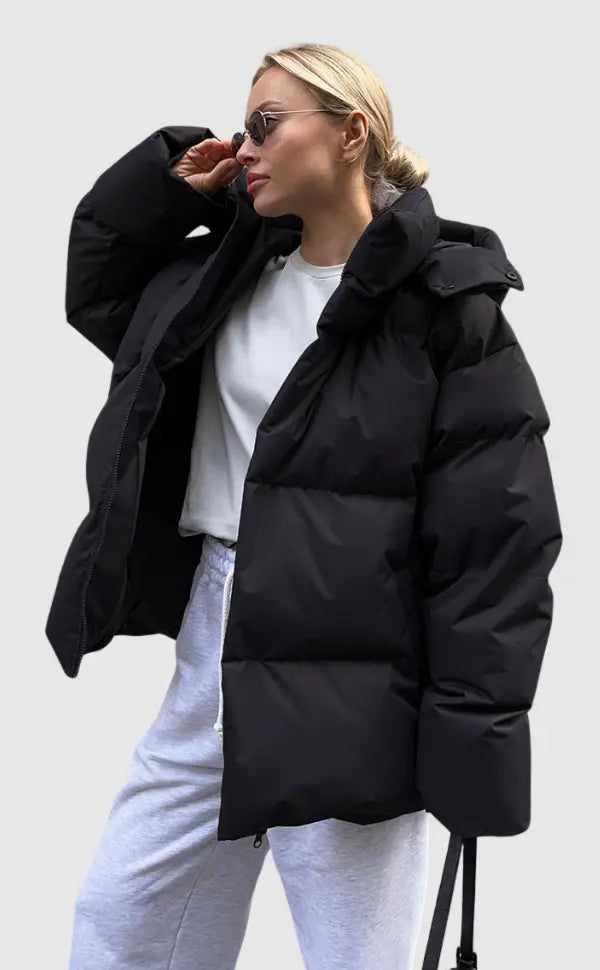 Damen Pufferjacke Warm Leicht Wintermantel - IdealeKleiden