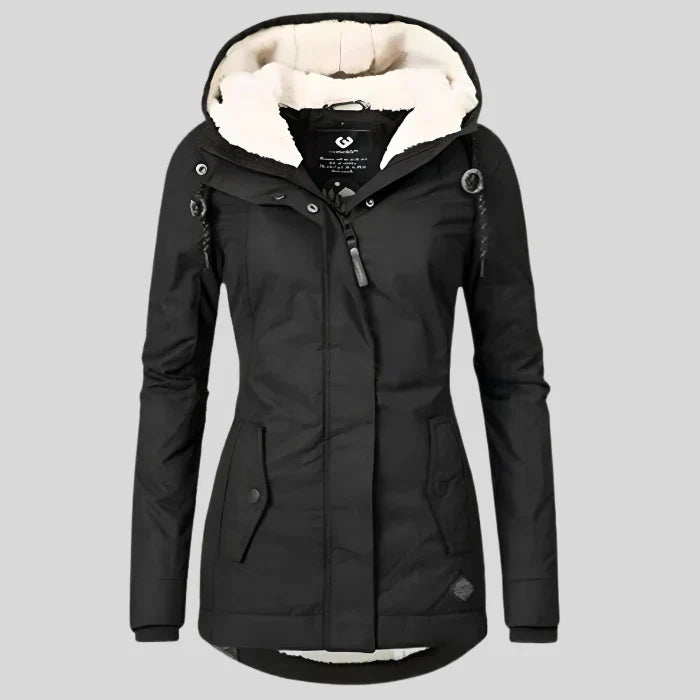 Wasserdichte Winterjacke Damen Kapuze Warm