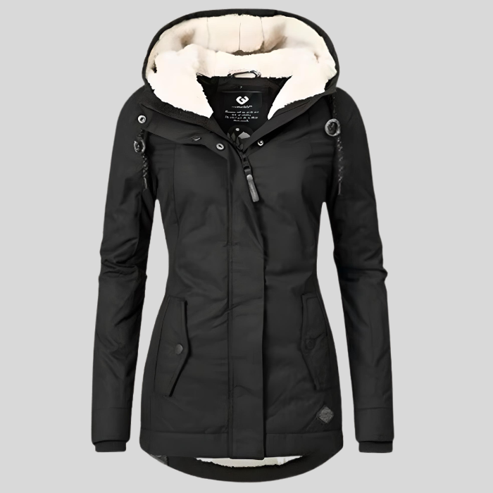 Damen Winterjacke Kapuze Fleece Isolierung