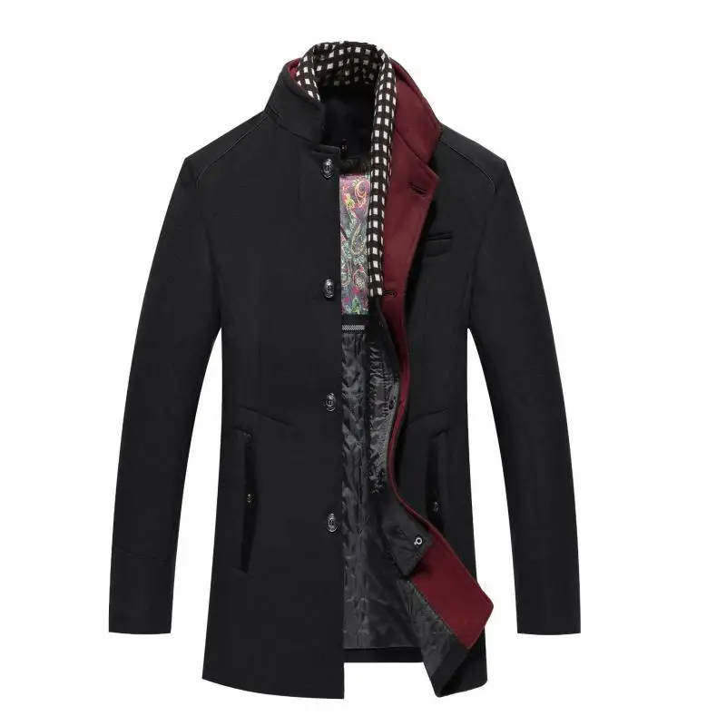 Herren Winterjacke Warm Stylish Stehkragen - IdealeKleiden