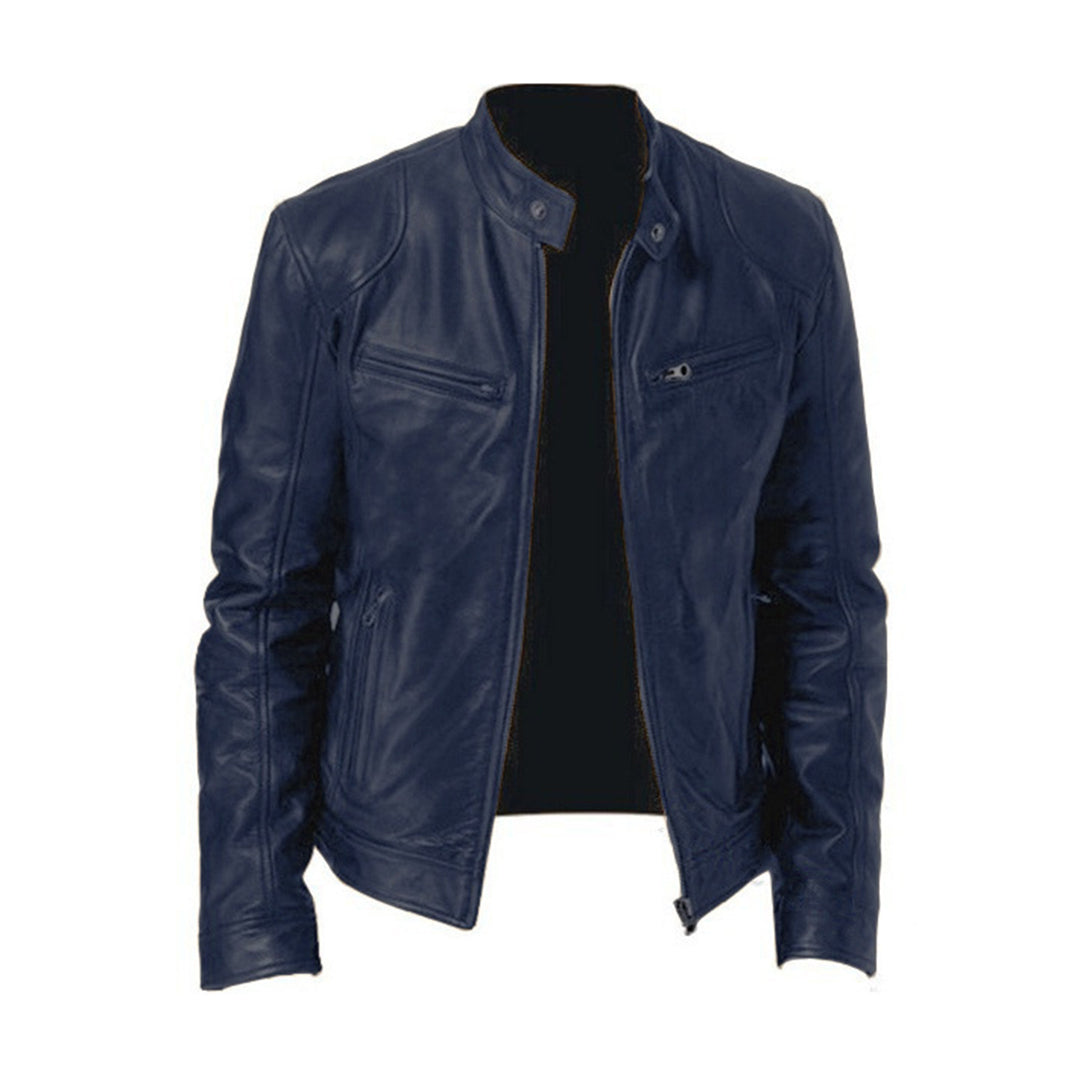 Elegante Lederjacke Herren Modern Cut