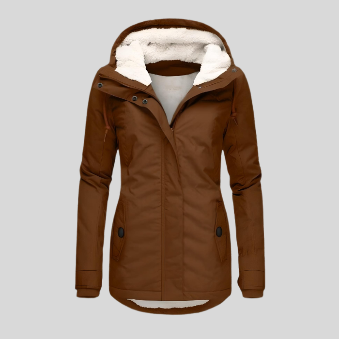 Damen Winterjacke Kapuze Fleece Isolierung