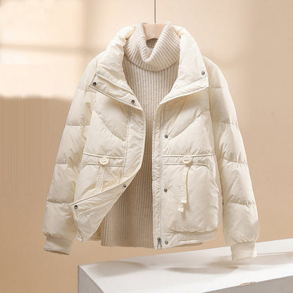 Warmes Winterkleid Pufferjacke Steppdesign