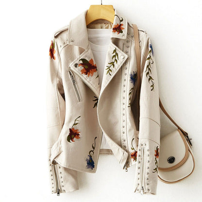 Frühlingsjacke Blumenmuster Damen