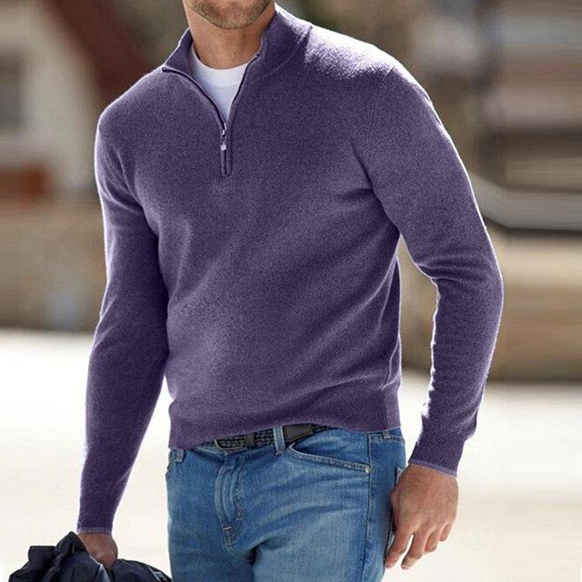 Herren Pullover V-Ausschnitt Modern Casual