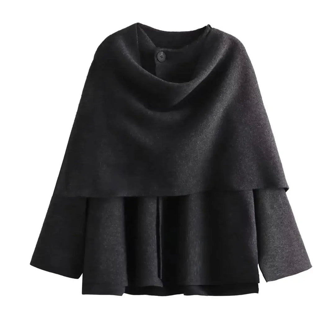 Stilvolle Damenjacke Asymmetrisch Modern