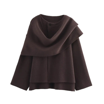 Stilvolle Damenjacke Asymmetrisch Modern