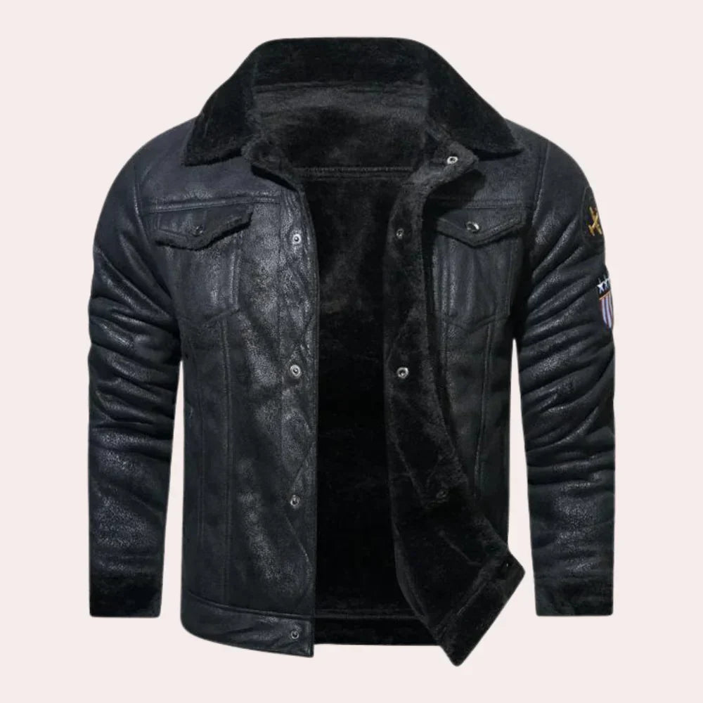 Stilvolle Herrenjacke Kurz Moderner Stil