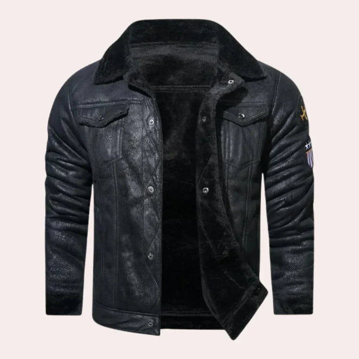 Stilvolle Herrenjacke Kurz Moderner Stil