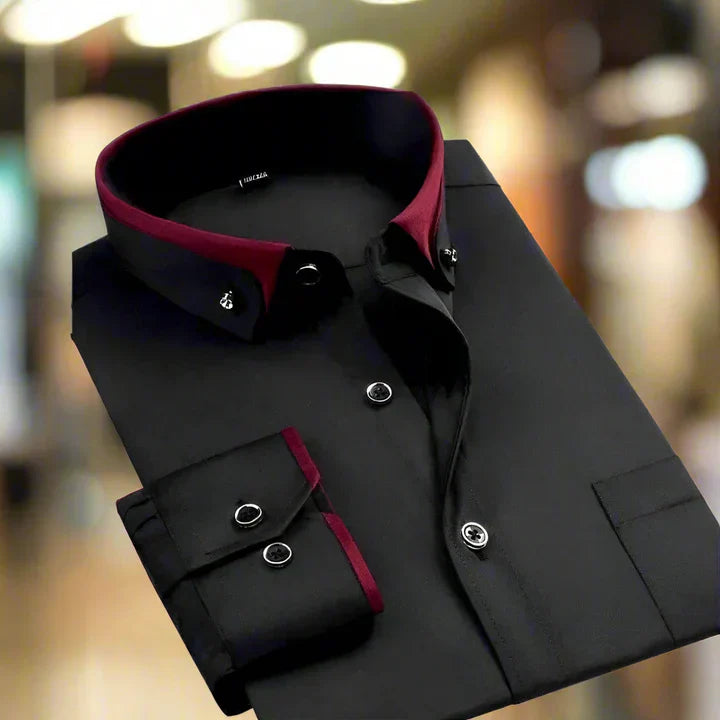 Elegantes Langarmhemd Herren Klassik - IdealeKleiden