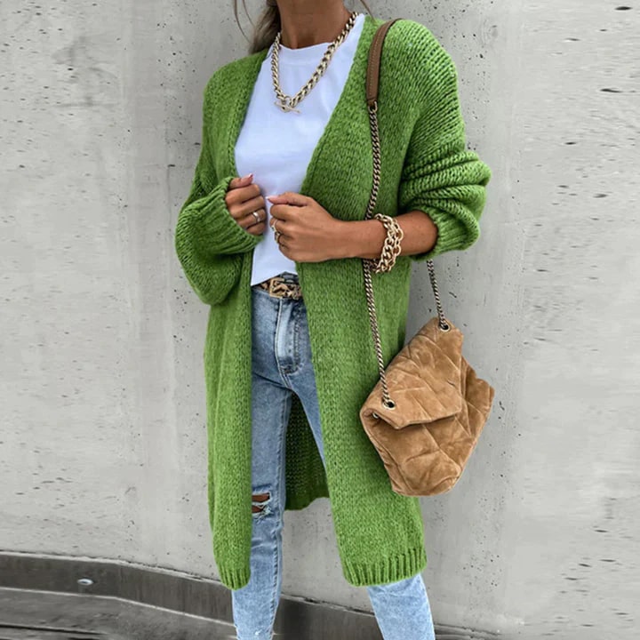 Langer Strickcardigan Damen Oversized