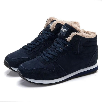 Herren Winterstiefel Warm Kunstfell Rutschfest