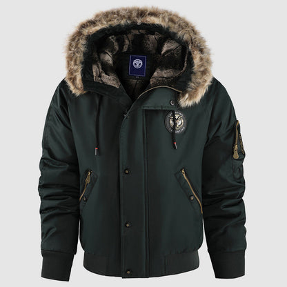 Stylische Winterjacke Bomber-Style Innenfutter - IdealeKleiden