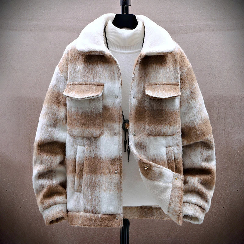 Stylish Karojacke Warm Fleece-Innenleben
