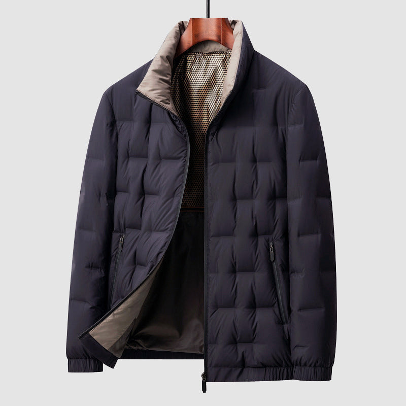 Warme Daunenjacke Steppjacke Reißverschluss