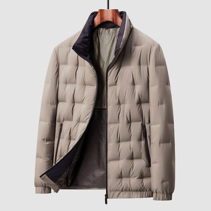 Warme Daunenjacke Steppjacke Reißverschluss