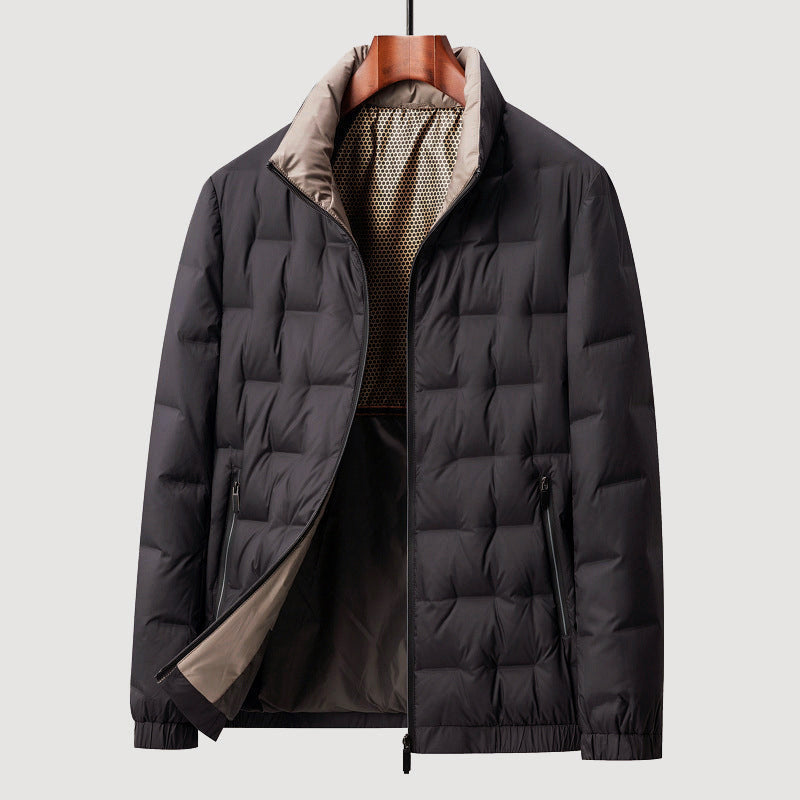 Warme Daunenjacke Steppjacke Reißverschluss