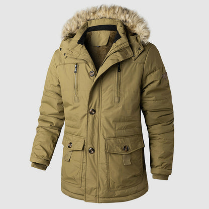 Warme Outdoor-Parka mit Abnehmbarer Kapuze