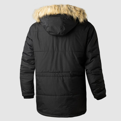 Warme Outdoor-Parka mit Abnehmbarer Kapuze - IdealeKleiden
