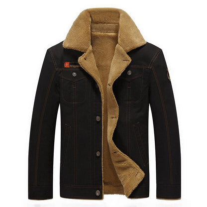 Weiche Winterjacke Sherpa-Futter Baumwolle