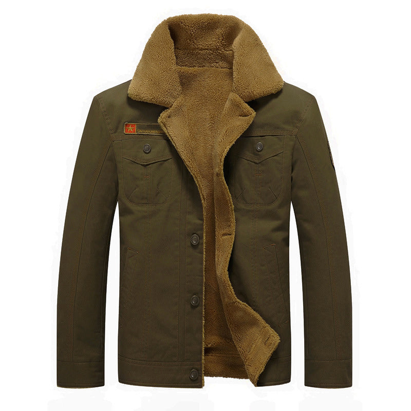 Weiche Winterjacke Sherpa-Futter Baumwolle