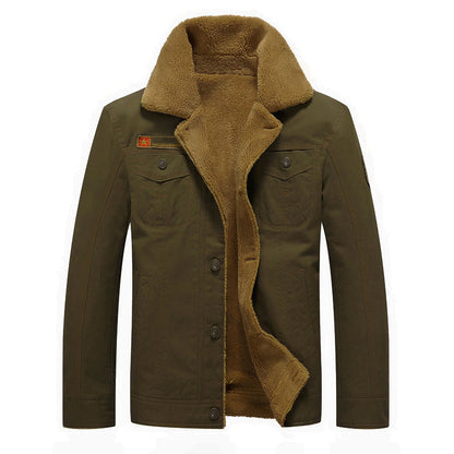 Weiche Winterjacke Sherpa-Futter Baumwolle