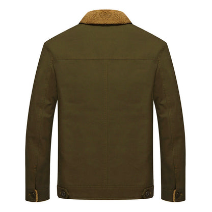 Weiche Winterjacke Sherpa-Futter Baumwolle - IdealeKleiden