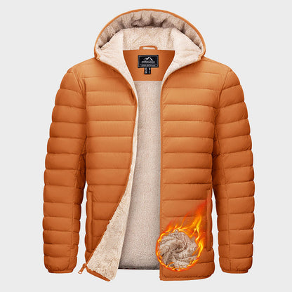 Wasserabweisende Pufferjacke Warm Fleece Innenfutter