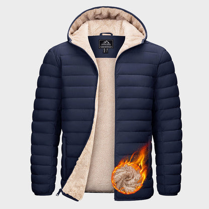 Wasserabweisende Pufferjacke Warm Fleece Innenfutter