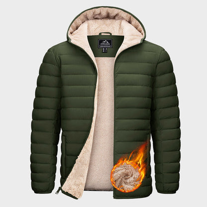 Wasserabweisende Pufferjacke Warm Fleece Innenfutter