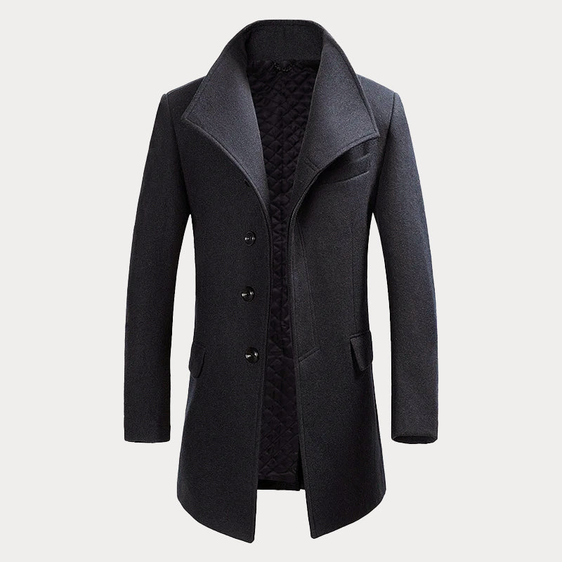 Warmes Winterkleid Merinowoll Mantel Damen
