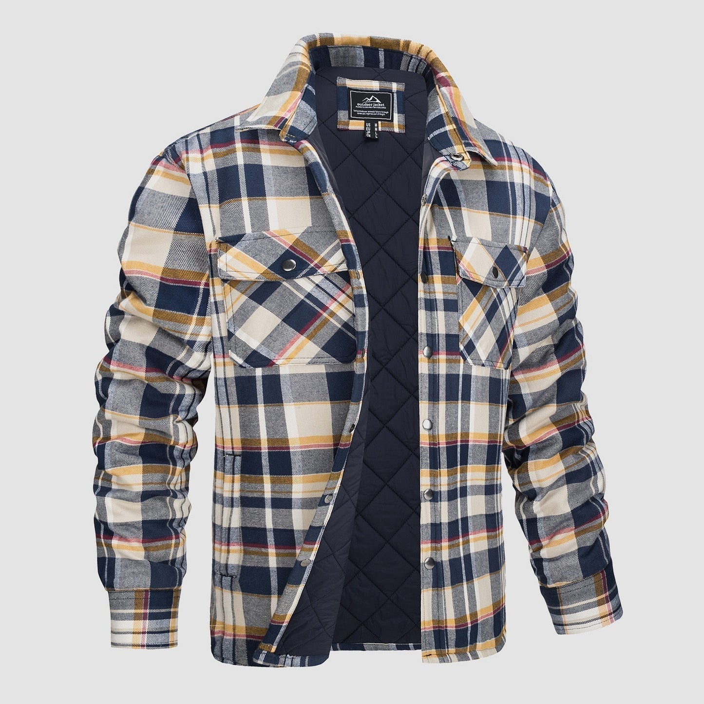 Herren Flanellhemd Warm & Bequem