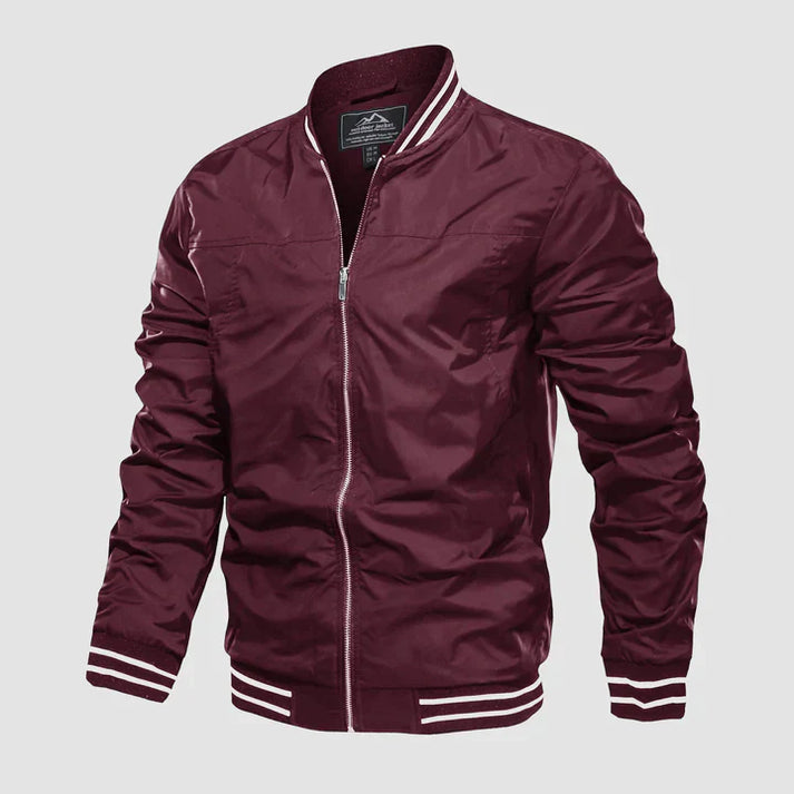 Leichte Jacke Reißverschluss Zwei-Farben-Style
